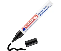 Žymeklis Edding 750 lako pagrindu, apvaliu galiuku, 2-4mm, skirtas dekoravimui, juodos spalvos