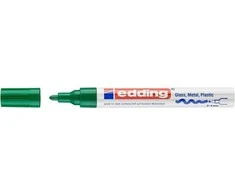 Žymeklis Edding 750 lako pagrindu, apvaliu galiuku, 2-4mm, skirtas dekoravimui, žalios spalvos