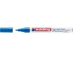 Žymeklis Edding 751 lako pagrindu, apvaliu galiuku, 1-2mm, skirtas dekoravimui, mėlynos spalvos