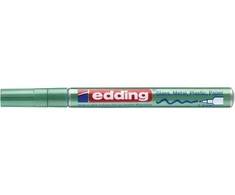 Žymeklis Edding 751 lako pagrindu, apvaliu galiuku, 1-2mm, skirtas dekoravimui, metalikos žalios spalvos