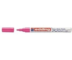 Žymeklis Edding 751 lako pagrindu, apvaliu galiuku, 1-2mm, rožinės spalvos