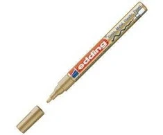 Žymeklis Edding 751 lako pagrindu, apvaliu galiuku, 1-2mm, skirtas dekoravimui, auksinės spalvos