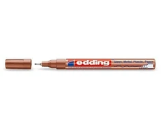 Žymeklis Edding 780 lako pagrindu, apvaliu galiuku, 0,8mm, skirtas dekoravimui, bronzos spalvos