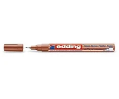 Žymeklis Edding 780 lako pagrindu, apvaliu galiuku, 0,8mm, skirtas dekoravimui, bronzos spalvos