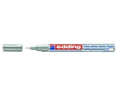 Žymeklis Edding 780 lako pagrindu, apvaliu galiuku, 0.8mm, sidabrinės spalvos