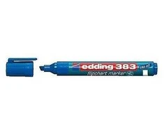 Žymeklis popieriui Edding 383, kirstu galiuku, 1-5mm, mėlynos spalvos