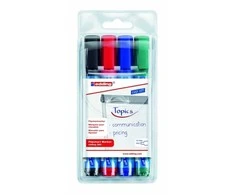 Žymeklių popieriui rinkinys Edding 380, 1,5-3mm, 4 spalvos