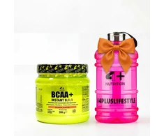 4+ Nutrition BCAA+ Instant 8:1:1 280 g + gertuvė dovanų : Skonis - Apelsininis