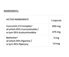 7 Nutrition Curcumin C3 complex 500 mg 60 kaps.