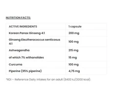 7 Nutrition Ginseng + Herbal combo (ženšenis) 60 kaps.