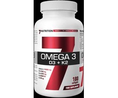 7 Nutrition Omega 3 55% D3+K2 180 kaps.