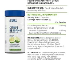 Applied Nutrition Citrus Bergamot 60 kaps.
