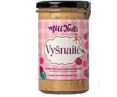 Milinuts Mili Nuts Riešutų kremas "Vyšnaitė" : Svoris - 250 g