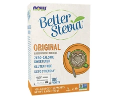 Now Foods Now Better Stevia Packets Original 100 pak.