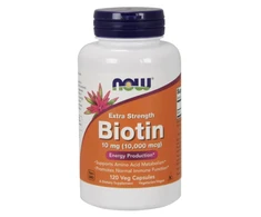 Now Foods Now Biotin 10 mg Extra Strength 120 kaps.