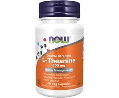 Now Foods Now Double Strength L-Theanine 200 mg 60 kaps.