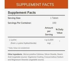 Now Foods Now L-Lysine 1000 mg 100 tabl.