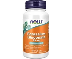 Now Foods Now Potassium Gluconate 99 mg 100 tabl. kalis