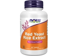 Now Foods Now Raudona yeast rice Concentrated 10:1 Extract 1200 mg 60 tabl.
