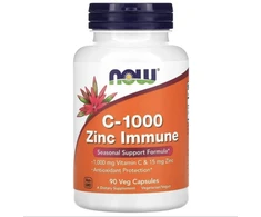 Now Foods Now Vitamin C-1000 Zinc Immune 90 kaps.