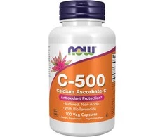 Now Foods Now Vitamin C-500 Calcium Ascorbate-C 100 kaps.