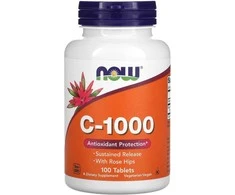Now Foods Now Vitamin C with Rose Hips Sustained Release 100 tabl.
