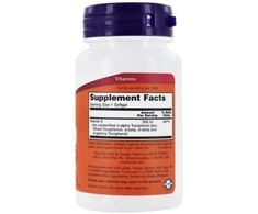 Now Foods Now Vitamin E-200 Natural 100 kaps.