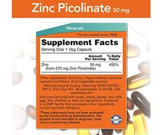 Now Foods NOW Zinc Picolinate 50 mg 60 kaps.