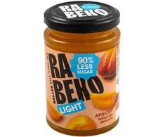Rabeko Light Jam 230 g Abrikosų džemas less sugar