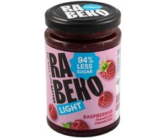 Rabeko Light Jam 230 g Aviečių džemas less sugar