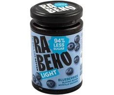 Rabeko Light Jam 230 g Mėlynių džemas less sugar