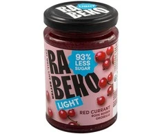 Rabeko Light Jam 230 g Raudonųjų serbentų džemas less sugar