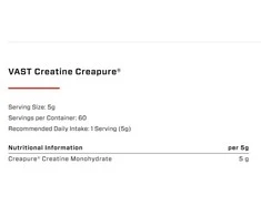 Vast Sports VAST Creatine Creapure 300g