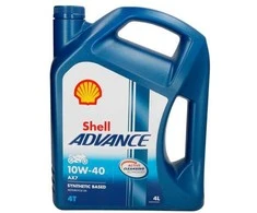 Alyva motociklams Shell AX7 10W40, 4L