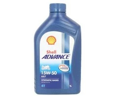 Alyva motociklams Shell AX7 15W50, 1L