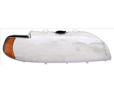 TYC Priekinio žibinto stiklas BMW 5 E39 2000-2003 (oranžinis posūkio žibintas)