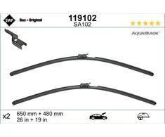 Valytuvai SWF AquaBlade 650/480mm