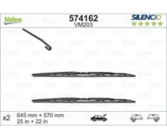Valytuvai Valeo Silencio 645/570mm