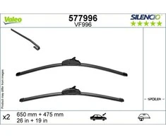 Valytuvai Valeo Silencio 650/475mm
