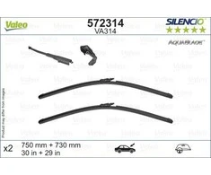 Valytuvai Valeo Silencio Aquablade 750/730mm