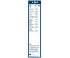 Galinis valytuvas Bosch Rear H380, 380 mm