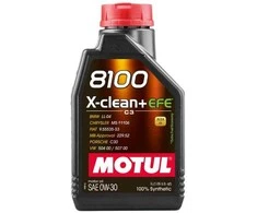 Variklio alyva Motul 8100 XCLEAN+ EFE 0W30, 1L