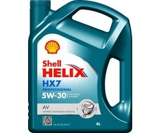 Variklio alyva Shell Helix Professional HX7 AV 5W30, 4L