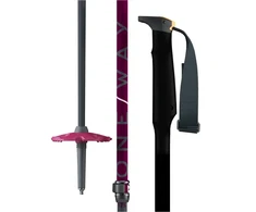 Kalnų slidinėjimo lazdos One Way TR Vario 90-125 cm teleskopinės violetinės/pilkos spalvos