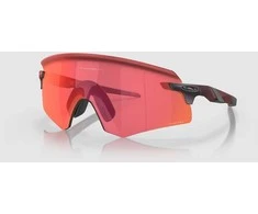 Oakley Encoder sportiniai akiniai nuo saulės, matiniai raudoni su „Prizm Trail Torch“ lęšiais
