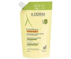 A-Derma Exomega Control Emollient Cleansing Oil Refill dušo aliejaus papildymas, 500 ml
