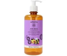 "Apivita Mini Bees" vaikiškas šampūnas "Blueberry-Honey" 500ML