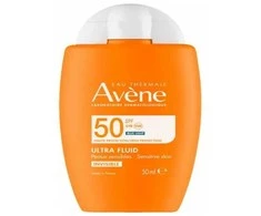 Avene SPF 50 Ultra Fluid Oil Control apsauginis fluidas nuo saulės, 50 ml