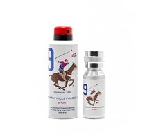 Gift Set Beverly Hills Polo Club: 1982 - Sport 8 Eau De Toilette For Men, 50 ml + 1982 - Sport 9 Anti-Perspirant Dezodorantas Purškiklis For Women, 150 ml