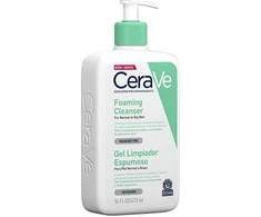 Putojantis veido ir kūno prausiklis normaliai ir riebiai odai Cerave Foaming Cleansing Gel, 473 ml